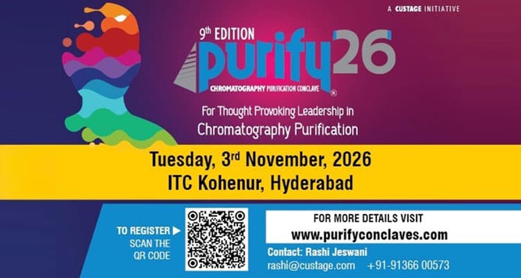 9th Edition PURIFY26 – Chromatography Purification Conclave for thought provoking leadership